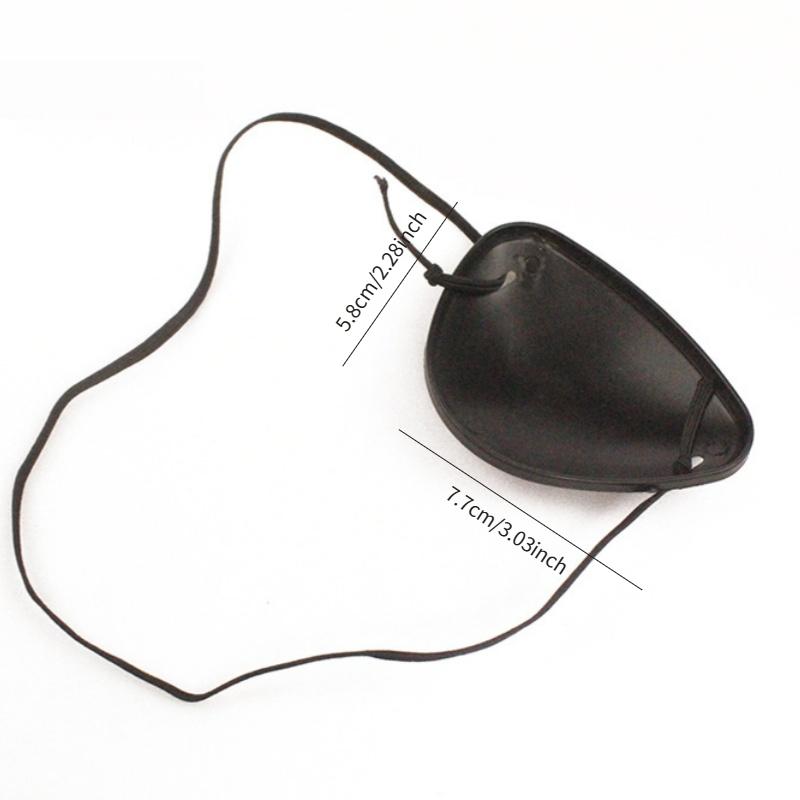 1pc Halloween Makeup Decoration Props Plastic Pirate Pirate Eyepatch One-eyed Dragon Skull Eyepatch
