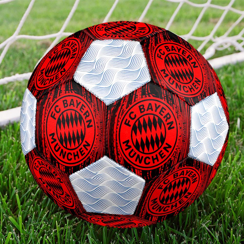 1 Stück FC Bayern München Fußballverein Fußball Fußball Größe 5 Hallenfußball Mode Bunt Hinterhofspiel - Großartig für Sportfans Geschenk