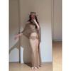 Golden Athena High-end Shawl Beach Resort Hot Swimsuit Bikini Three-piece One-piece Skirt