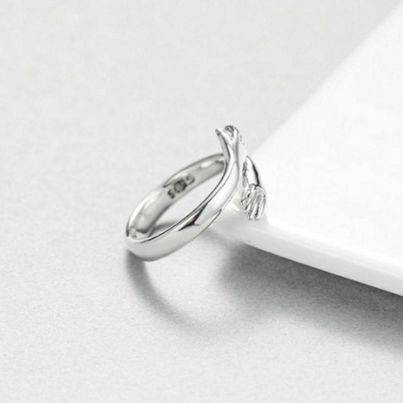 1pcs Antique Silver-plated Ring Ms Simple Mori Style Openings Can Be Adjusted To Embrace Hipster Jewelry