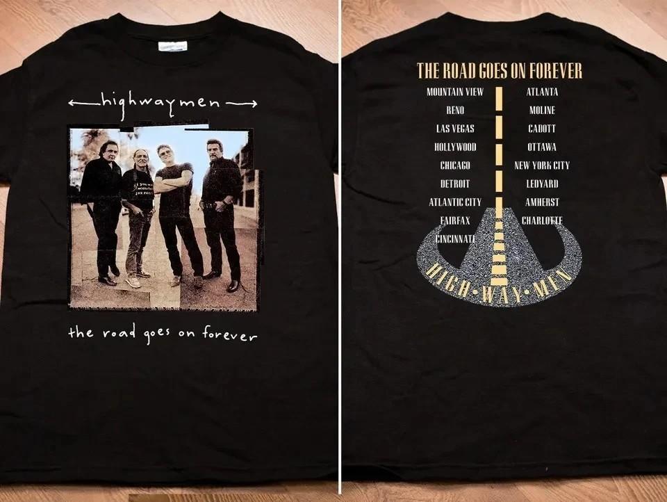 The Highwaymen The Road Goes On Forever Christmas Gift Unisex S-5XL Shirt CA310 Unisex T-Shirt L