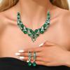 Exaggerated Fashion Spring/Summer Color Alloy Necklace Earring Set Suitable for Ball, Party, Wedding Matching