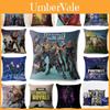 Vibrant Linen Pillow Cushions With Cute Cartoon Designs And Soft Pp Cotton Core