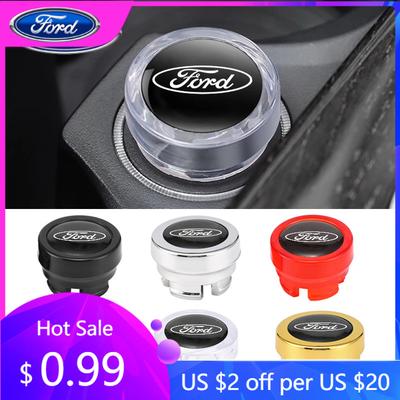 Car Sticker Ford Car Cigarette Lighter Dust Cover Plastic Waterproof Dust Protec Cover For Ford Focus Mk3 Fiesta Ranger Mondeo S