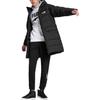Puma Solid Color Logo Print Zip-Up Hooded Down Jacket Men Outerwear Black 672437-01