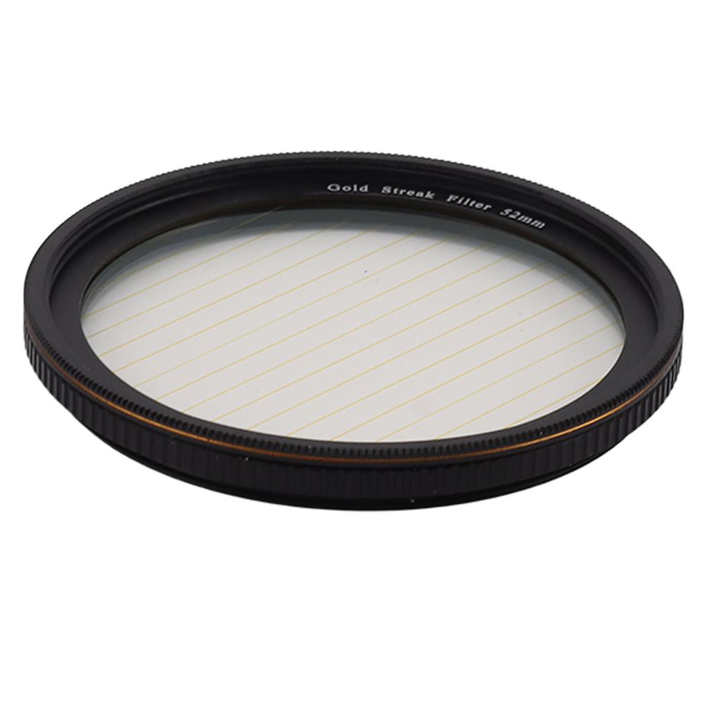 Gold Streak Filter Light   Effect Filter Optical Glass Camera Lens Filter with Case for Photography Nightshoot