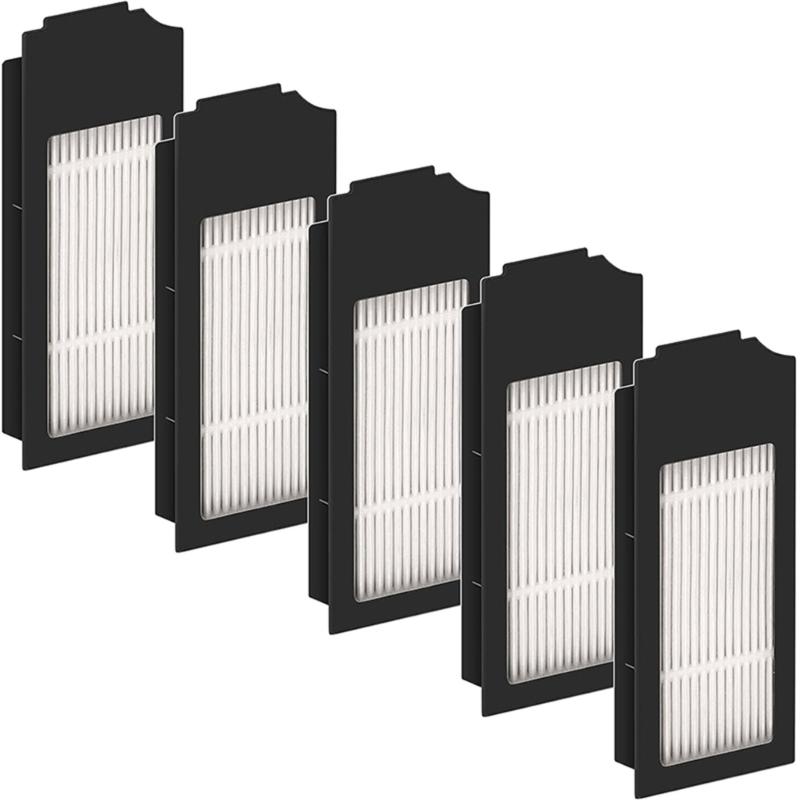 Easy to Replace Robot Vacuum Cleaner Filter Kit for Ecovacs  X1S Pro Includes 5 Filters 1
