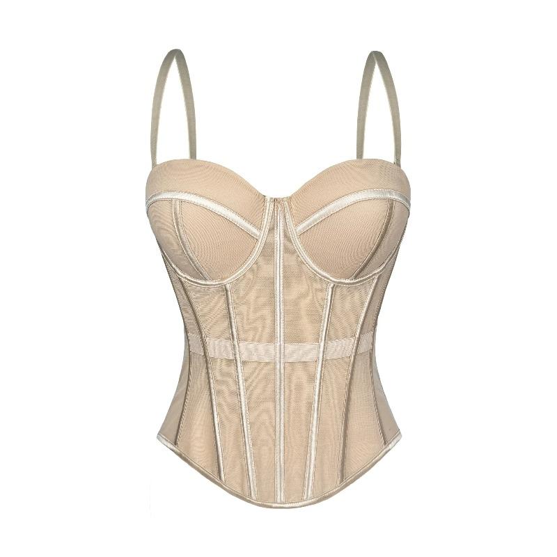 Netz Sexy Taillierte Dame Elegant Formgebend Damen Bustier Mädchen Schlank Abendmode Crops Dame Kurzer Body Shaper