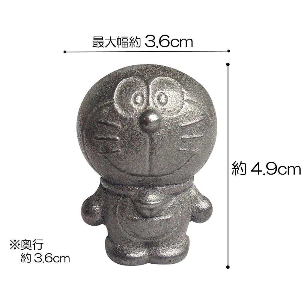 OSK Iron Ball, Silver, Approx. 3.6 X 3.6 X 4.9cm (H), Doraemon "I'm Doraemon" Nambu Ironware, Nambu Iron Ball, TBN-1