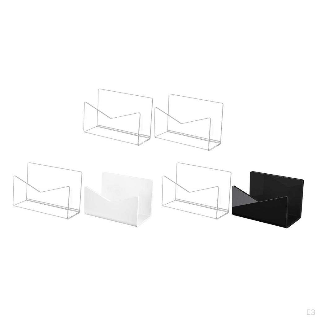 2 Pieces Desk Letter Holder Envelopes Storage Rack, Compact Countertop Office Acrylic Stable Mail