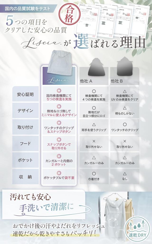 Liscia Baby Carrier Cape by a Nursery Food Recipe Passed Inspection Dry Removable Cool Adjustable Baby UV Baby Insect UV Protection [Supervised