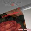 Set Of 2 Flat Printing Curtains Without Rod Floral Rose Arrangement Valentine Is Day Festival Creative Versatile Curtain Polyester