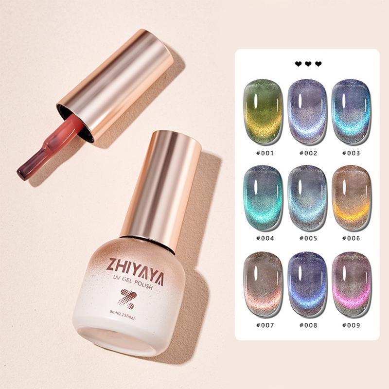 8ml 9D Cat Magnetic Gel Nail Polish Soak Off Gel Nail Art UV Gel Polish