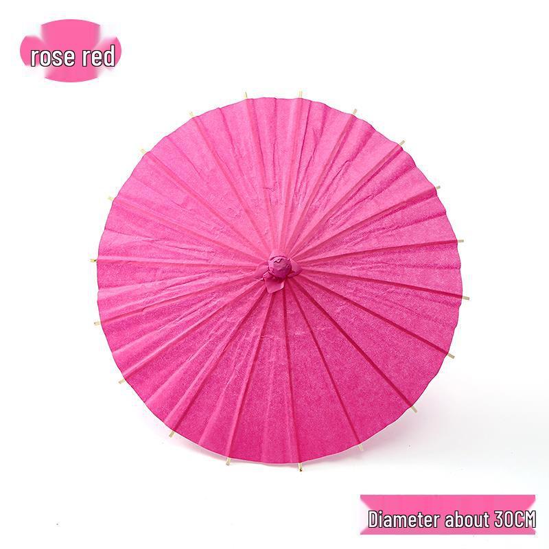 Handmade Children's Oil Paper Umbrella - Chinese Intangible Cultural Heritage, Small Flower Pattern, Ancient Style, Graffiti Material