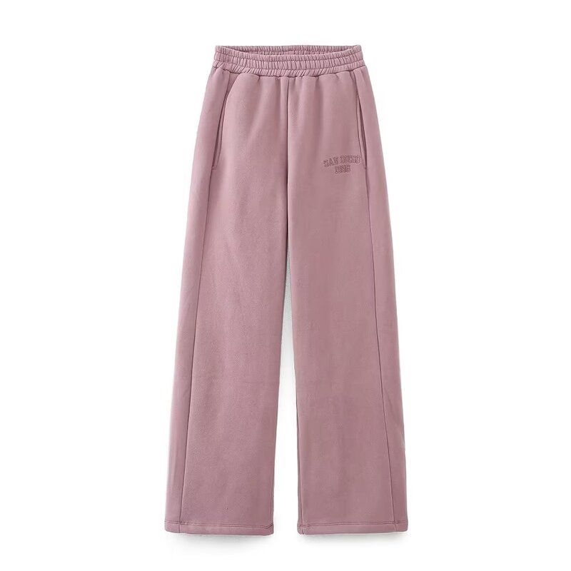 

Модный Ветер 2023 Новая Осенняя Женская Одежда Вышивка Эффект Стирки Толстовка Брюки Джоггеры с Высокой Посадкой 1131825 612 Pants L