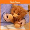 Peluche Vache des Highlands avec Remplissage en Coton PP pour Enfants et Adultes