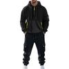 Costum Casual pentru Bărbați Culoare Solidă Hanorac Sport Larg cu Glugă cu Buzunare Salopetă cu Buzunare Multiple