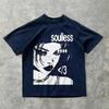 Punk Aesthetics Graphic Print Cotton TShirt Oversized Rock Goth Tee Fashion Hip Hop 2000s Retro Streetwear Unisex Unisex Emo Tops