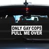 Auto Slogan Sticker Auto Voorruit ALLEEN GOY POLITIE HOUDT ME TEGEN Waterdichte Uitgesneden Sticker Auto Carrosserie Buiten Decoratie Sticker