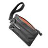 Weatherproof Men's Functional Wallet External Slots RFID Blocking Credit Card Holder with Wristband Zipper Clutch