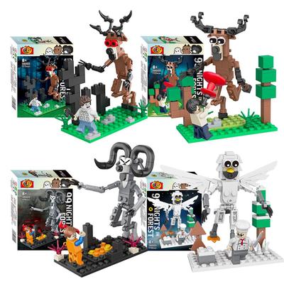 New 99 Nights In The Forest Block Toy Animal Deer Owl Figure Assembly Model Building Block Toy Gift for Children Kids Blind Box