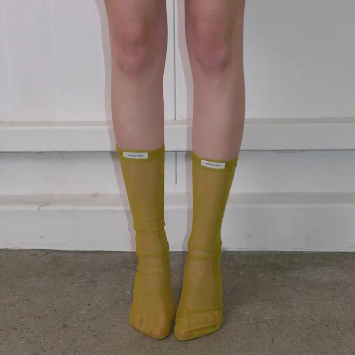 MESH SOCKS_OLIVE
