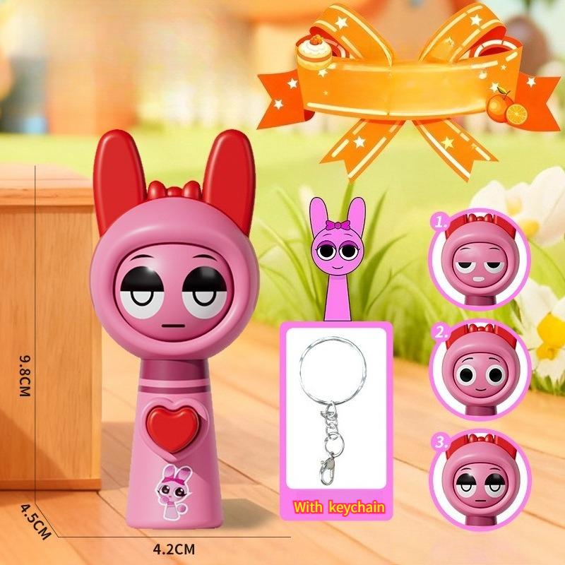 1/6pcs Mini Sprunki Action Figure Face-changing Toy Movie Sprunki Wenda Model Doll Figurines with Keychain Kids Gift