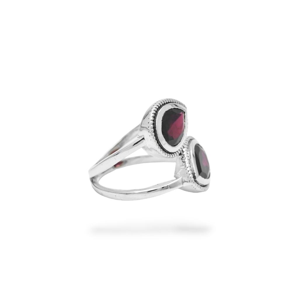 Red Garnet Ring, 925 Sterling Silver Ring, Handmade Women Ring, Wedding Gift Ring, Art Deco Ring, Anniversary Ring, Gift For Her
