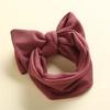 European & American Handmade Baby Hair Accessory: Large Bow Double Layer Waffle Texture Headband for Kids