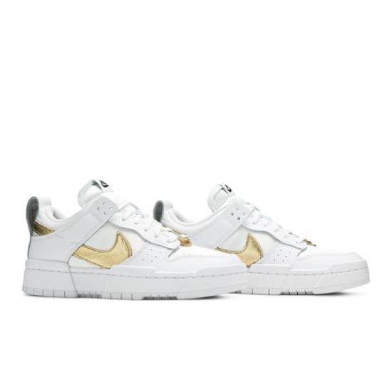 

Nike Женские кроссовки Dunk Low Disrupt Белые/Металлик Золотой DD9676-100 EU 37.5 белый
