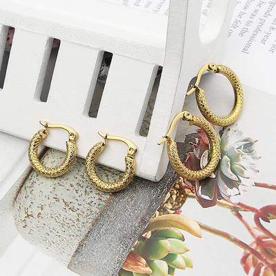 Kleine Korn Gold Creolen Für Frauen Bijoux Sommer Runde dame Ohrringe weibliche Mode-Schmuck Für Frauen