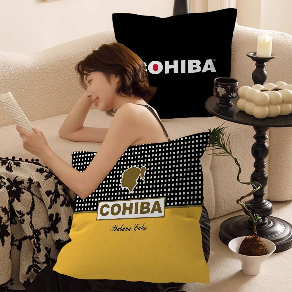 C-Cohibas Cigarette Cushion Cover Pillow Cover Decor Pillowcase Printed Cushion Case for Couch