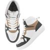 Shoetopia Smart High Top Casual Lace-Up White. Sneakers For Women & Girls /Eu41