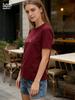 New Style Women's Love Letters Simple Trend Cute Fashion Round Neck T-shirt Short Sleeve Blouse Tops Vintage Graphic Clothes