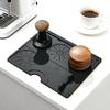 1pc Coffee Utensils Tamper Mat Food Grade Silicone Pad Non Slip Protective Pad Coffee Powder Pad Storage Mat