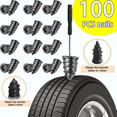 10-500PCS Vacuum Tire Special Rubber Nail Tire Repair Artifact Auto Tire Electric Vehicle Motorcycle Fast Tire Repair Nail Tool