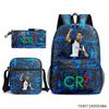 Luo Qixing Three-Piece Schoolbag, Male And Female Students Leisure Bag, Printed Large-Capacity Outdoor Backpack
