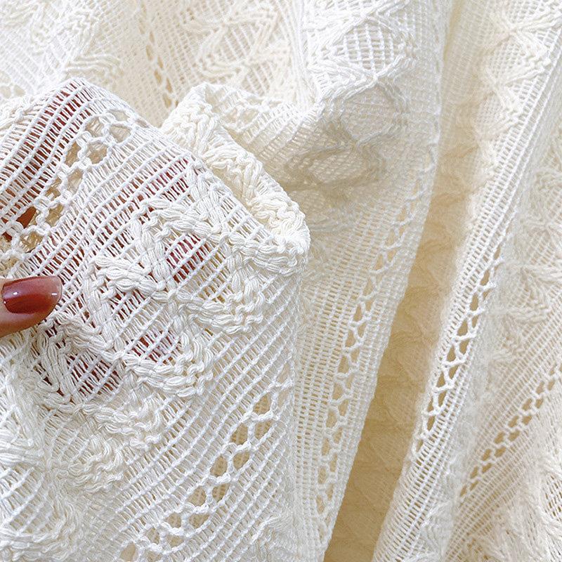 Women S Thin Ethnic Style Lace Fringe Shawl For Travel Outwear
