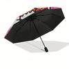 1pc Hello Kitty Cupid Wings Hearts Umbrella with Plastic Handle,Suitable for All Seasons Home Travel Outdoor UmbrellaSanlio369