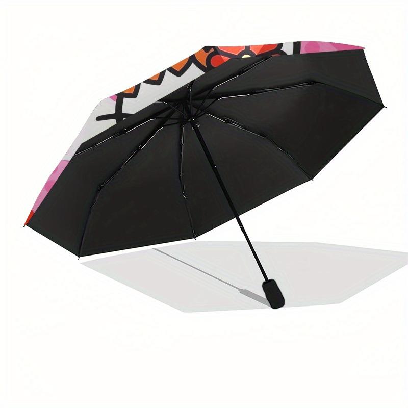 1pc Hello Kitty Cupid Wings Hearts Umbrella with Plastic Handle,Suitable for All Seasons Home Travel Outdoor UmbrellaSanlio369