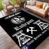FC Schalke 04 Print Rug, Washable Floor Carpet, For Entryway Dorm Laundry Room Office Study, Home Decor Birthday Christmas Gift