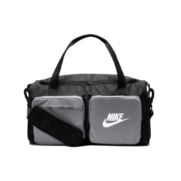 

Nike Sports Polyester Fitness Crossbody Travel Bag Unisex Bags Black Gray BA6169-010 Black Gray