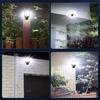 Outdoor Solar LED Lights Waterproof 8000Lumen Super Bright Wall Lamp With Motion Sensor Remote Control Garden Street Light
