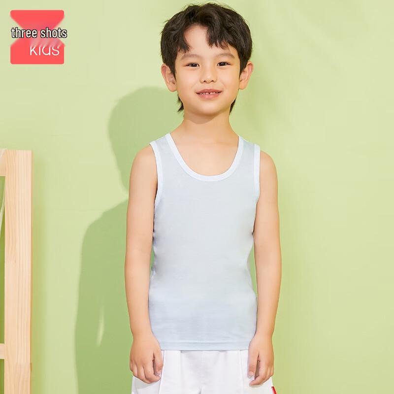 Детская майка-футболка Sanqiang A-класса, в рубчик, из чистого хлопка 110