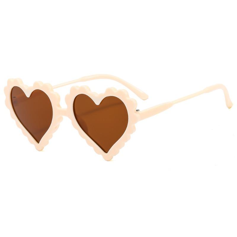 Cute Baby Cartoon Glasses Heart Shaped Fashion UV Resistant Sun Glasses For Boys And Girls Personalized Children's Love Glasses