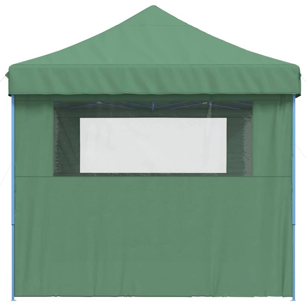 Foldable Pop Up Party Tent with 3 Side Panels Green