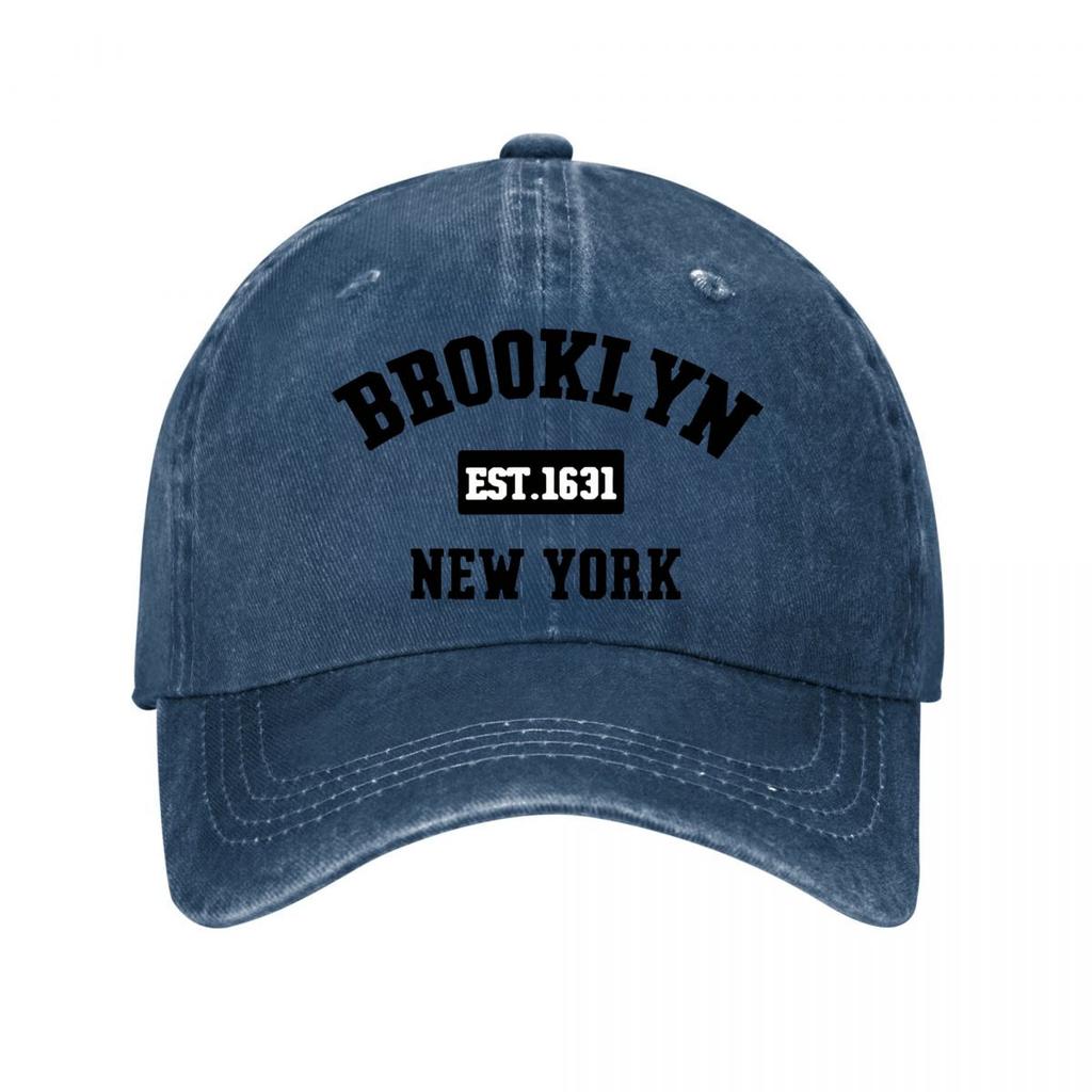 Brooklyn New York Est Bold Graphic Washed Baseball Cap Outdoor For Womens Unisex FeUnisex