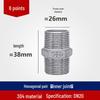 Stainless Steel Hexagon Male Thread Pipe Connector