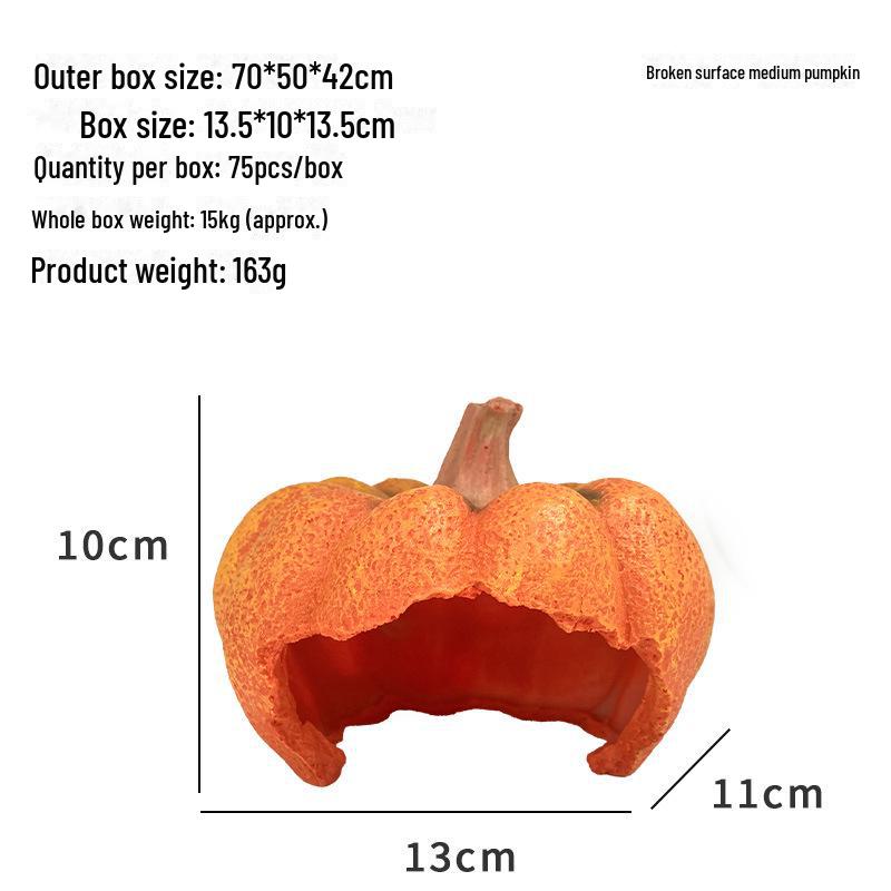 

Убежище рака-отшельника в тыкве: Декор аквариума на Хэллоуин с местами для лазанья и укрытиями.
