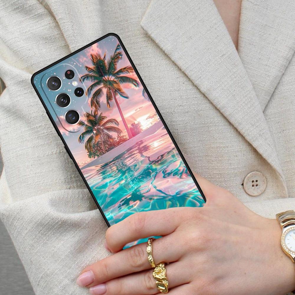Summer Beach Cell Phone Case for Samsung Galaxy S26 Ultra S25 S24 S23 S22 S21 S20 Note10 Cover